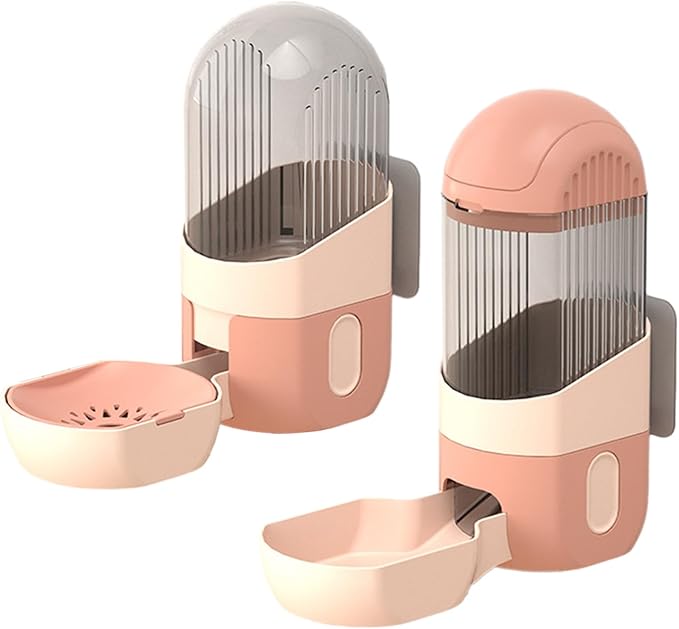 Cat Water Dispenser Cat Automatic Feeder and Water Cat Feeding Watering Cage Mount Cat Feeder Cat Water Feeder