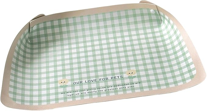 Nonspill Cats Food Mat Feeding Placemat Nonslip Base PU Oil Easy Maintenances for Pet Indoor Use Spillproof Food Mat