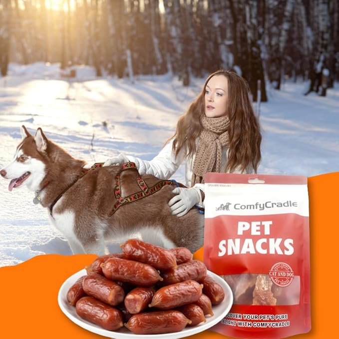 Real Duck Sausage Training Treats, Wholesome & Savory Rewards for Dogs (Duck,3 Pack x 14.11 Ounce(Pack of 3))