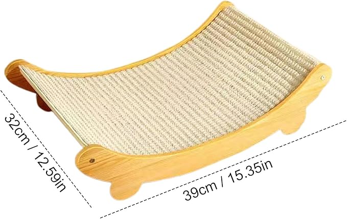 Cat Scratcher, 2 in 1 Cat Scratching Sisal Chair Cat Bed, Wear-Resistant Scratching Bed Lounge Chair Indoor Cat Scratching Board for Furniture Protection, Small