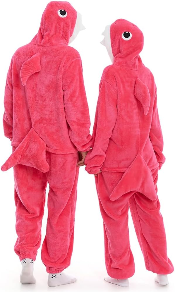 HSCTEK Fuzzy Teddy Fleece Adult Onesies Pajamas - Teen Long Sleeve Zip Up Hooded Blanket Sleep - One Piece Costume