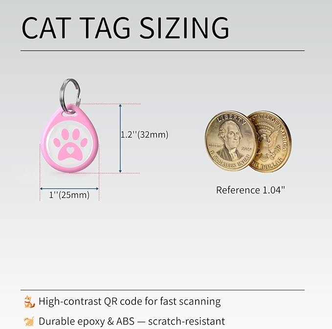 3 Pack Reflective Cat Collars with QR Code ID Tags, Breakaway Safety Nylon Cat Collars with Bell & Charms, Smart Pet ID with Online Profile, Adjustable Kitten Collars, Mixed Colors (3 Collars)