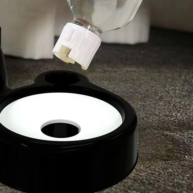 Cat Feeder and Water Dispenser, Easy Fill Design, 26 X 17.5 X 10cm, Splash Proof Food Grade Feeding Dispenser, Cat Water Dish, Multi Functional Pet Feeder, for Puppy Drinking Watering