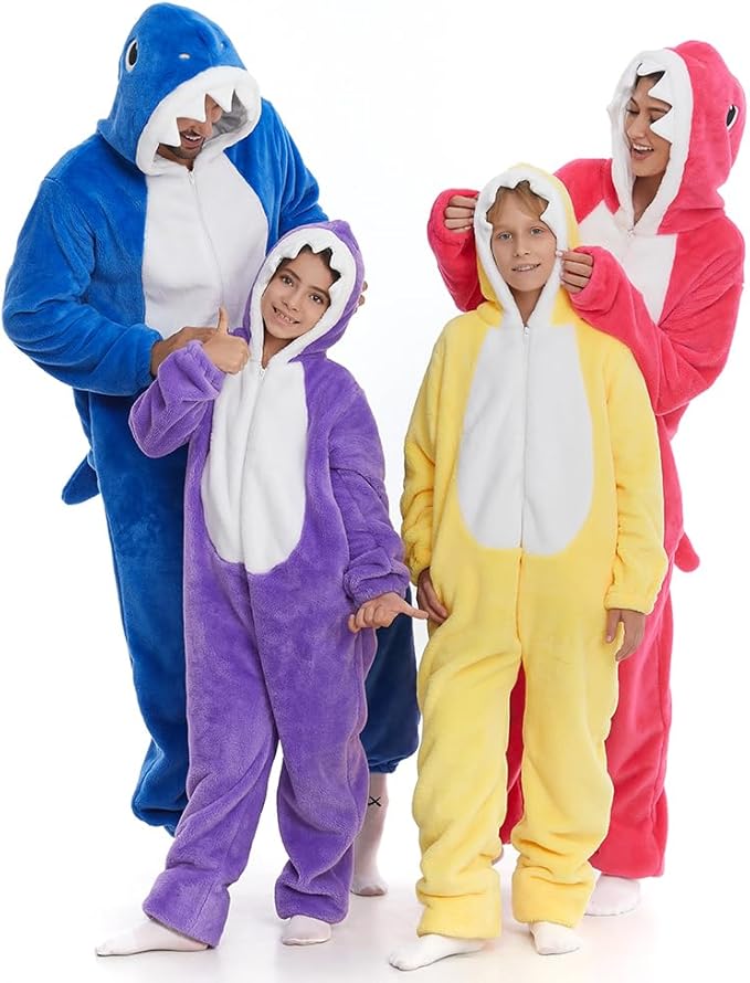 HSCTEK Fuzzy Teddy Fleece Adult Onesies Pajamas - Teen Long Sleeve Zip Up Hooded Blanket Sleep - One Piece Costume