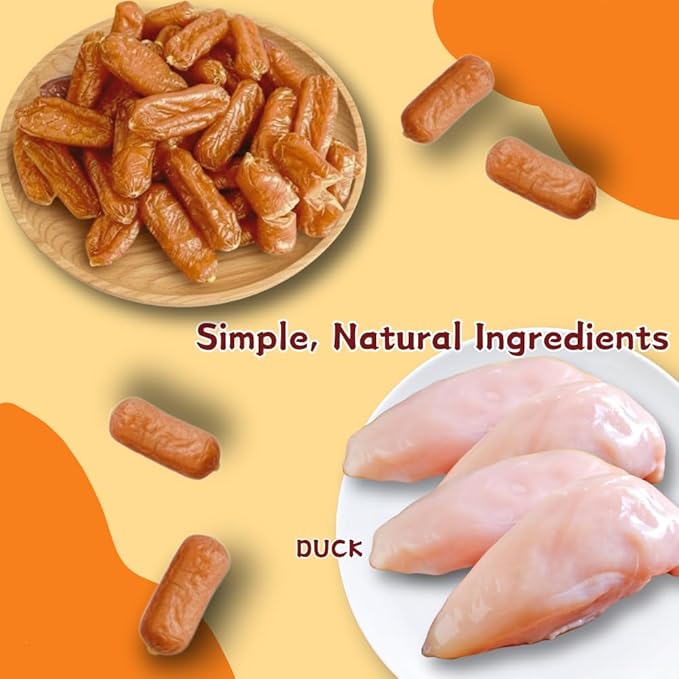 All-Natural Dog Treats, Hearty Beef Sausage Links for a Healthy Snack, A Grain-Free and High-Protein Choice for Your Best Friend (7.05 Ounce(Pack of 1))