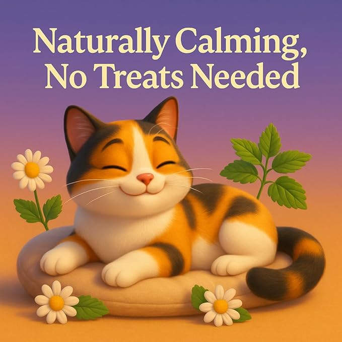 Whisker Zen Natural Catnip and Chamomile Blend for Cats, Calming Herbal Mix (4oz Bag)