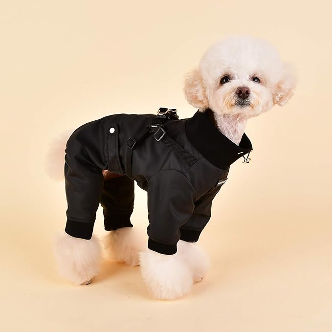Puppia Garnet Jumpsuit - Black - X-Large