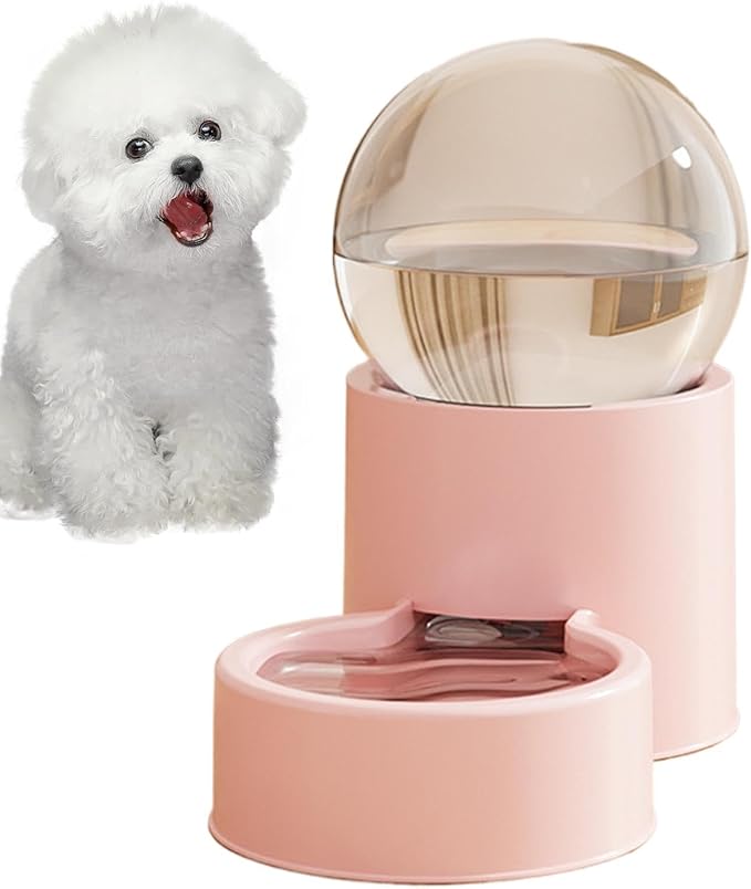 Pet Feeder Bowl, Automatic Dog Feeding Dispenser, 12v Puppy Water Container Pet Supplies Product Functional Accessory for Home Vacation Indoor Living Room Travel Weekend Trip Backyard Use