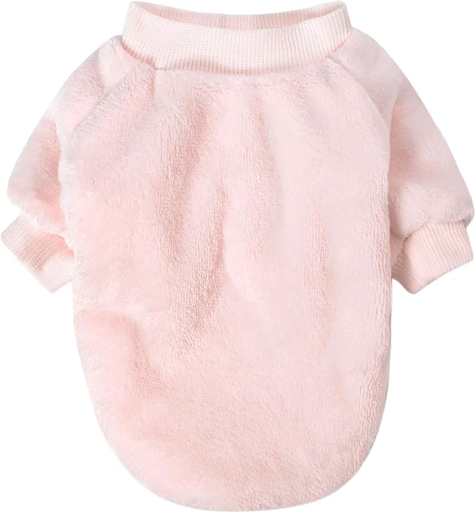 Dog Sweater | 3-Pack Clothes Jackets XXS - XXL for Small Dog Breed (Male & Girl), Soft Winter Coats Sweaters for Dogs and Cats, Pet Apparel Outfits (Ballet Pink,Light Blue,Peach, X-Large)