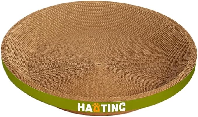 Large Cat Scratcher Bed, Anti-Tip Cardboard Scratching Lounge Couch for Indoor Cats & Kittens, Durable Scratch Pad Bed Furniture Protector(17.72''X3.54''X17.72'')