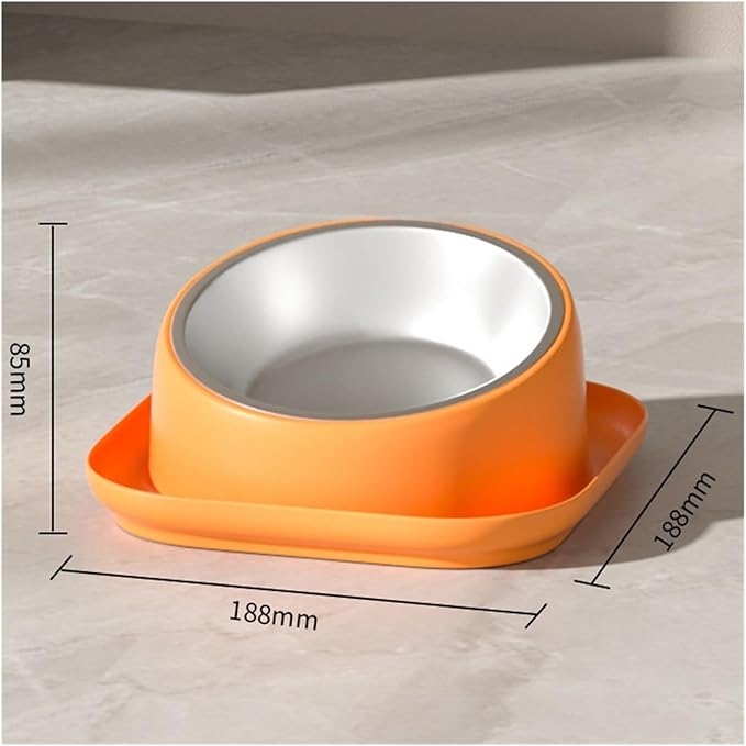 2pcs Pet Food Bowl Cat Feeder for Dogs Cats Puppy Kitten