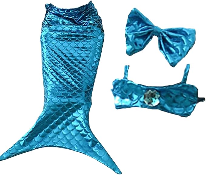 Generic cat Mermaid Costume, Mermaid Tail for Cats, Mermaid Tail Clothes Sequin Mermaid Dress, Comfortable & Soft Dog Outfit, Funny Pet Costumes for Cat and Dog, Blue