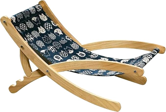 Cat Chair - Adjustable Cat Lounger, Foldable Pet Furniture, Space-Saving Bed, Comfortable Resting and Lounging Accessory, Portable Pet Furniture Tool for Travel Veterinary Bedroom Patio Living Room