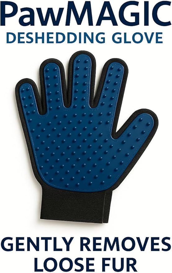 Grooming Glove for Dogs & Cats – Hair Remover & Massage Mitt