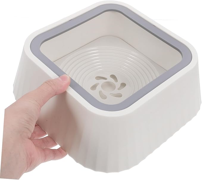 POPETPOP Spill Floating Pet Water Bowl Innovative Design for Cats and Small Dogs Material Keeps Feeding Area Dry Easy to and Maintain
