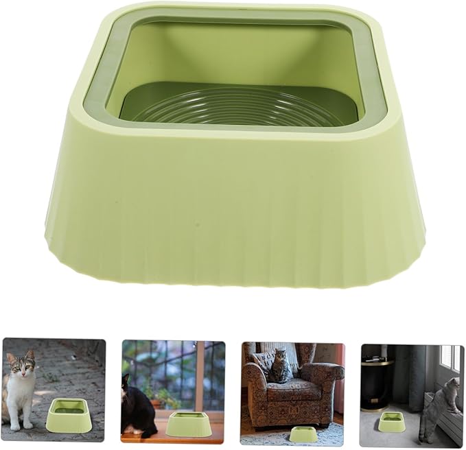 BESPORTBLE Pet Water Bowl Spill-Resistant Floating Mechanism Plastic Feeder for Small Pets Keeps Water and Dry for Home Use