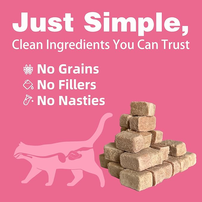 Cat Urinary Treats for Bladder Health,Chicken Flavor Grain-Free Soft Snacks,High-Protein Cat Training Rewards for Indoor Cats, 60g/2.11oz