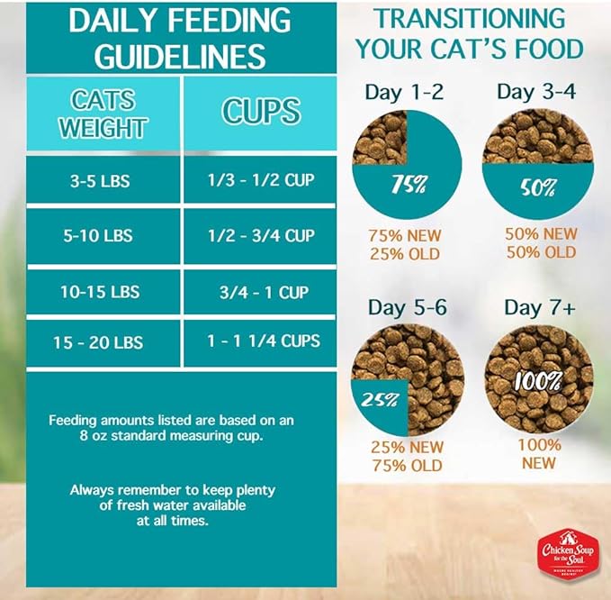 Chicken Soup for the Soul All Natural Premium Indoor w/Hairball Care Adult Dry Cat Food, Real Meat First Ingredient, No By-Products, Supports Intestinal Health, Chicken & Brown Rice, 4.5lb