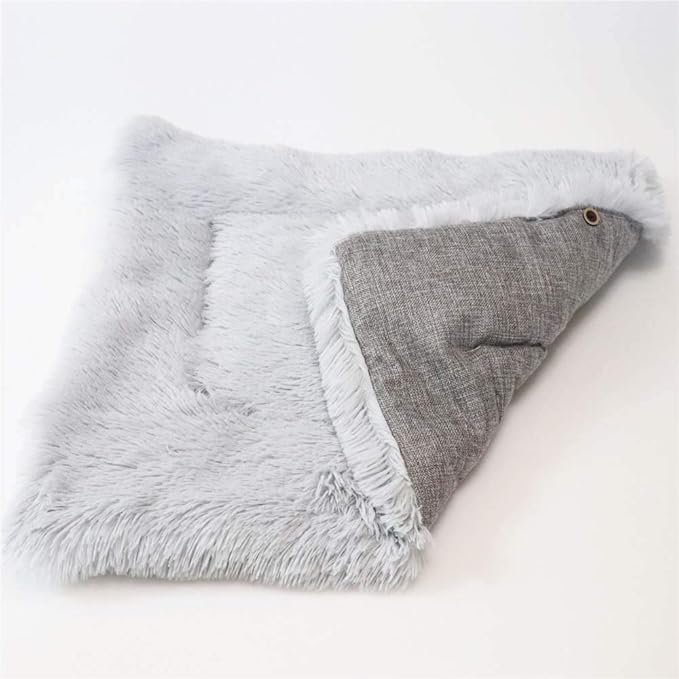 Gray Cat Litter Pet Mat Kennel Cat Pad Dual South Korea Velvet Long-haired Cat Litter Mattress Pet Pad Nest Fall and Winter 61cm X 51 cm