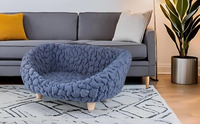 halinfer Modern Pet Sofa for Small to Medium Cats and Dogs, Up to 20 Pounds, Living Room and Bedroom Pet Furniture Bed