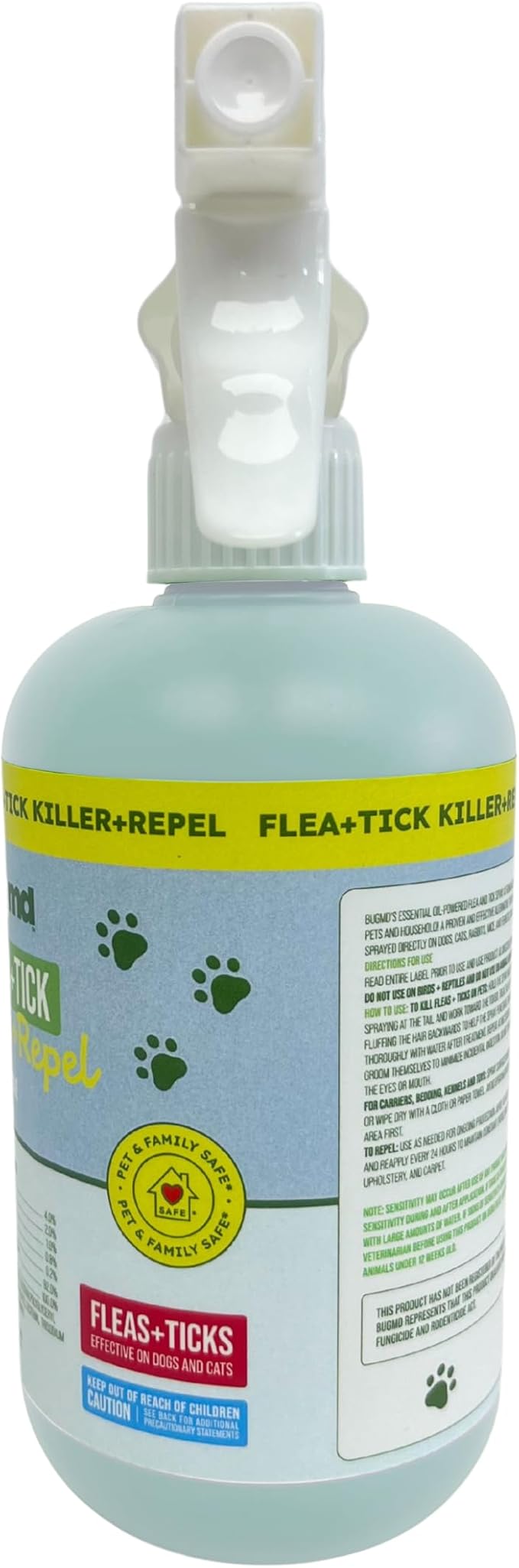 BugMD Flea & Tick Killer & Repellent for Home & Pets – Cedarwood & Geranium Oil Formula – 16oz