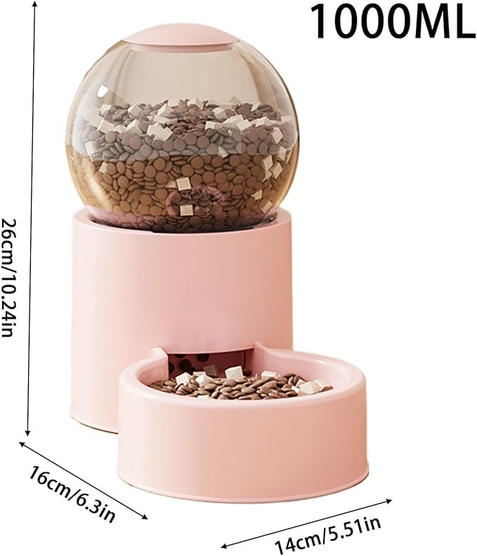 Pet Feeding Station, Automatic Water Food Dispenser, Fill Dog Bowl System Large Capacity Feeding Container for Puppy Cat Travel Weekend Trip Backyard Indoor Outdoor Use