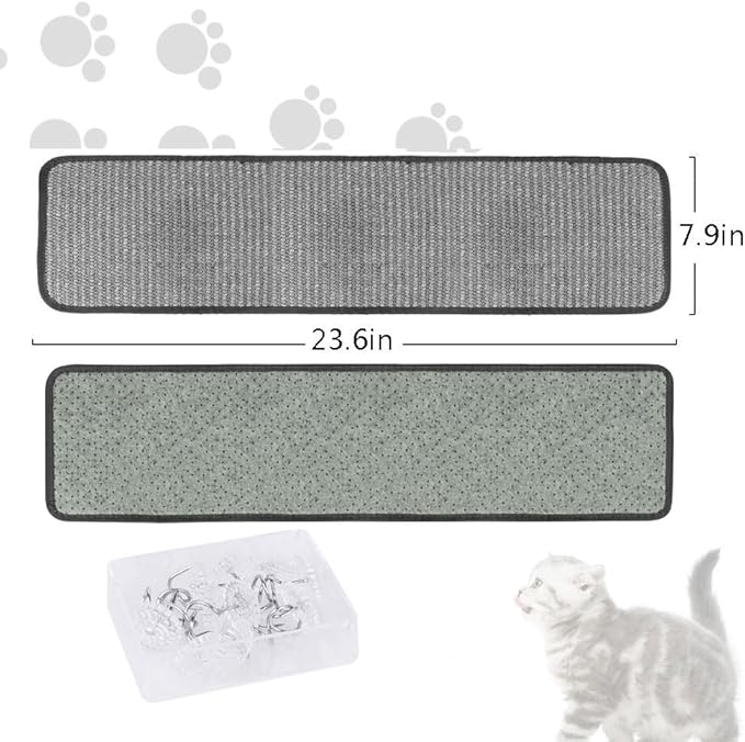 Cat Scratching Pad Natural Sisal Sofa Corner Furniture Protector Scratcher Mats Protecting Carpets and Sofas Couch Corner Furniture Anti-Slip Sisal Cat Repellent Mat for Sofa Bed Desk Legs
