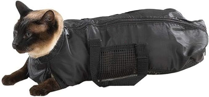 Cat Grooming Bag Restraint Cats Nail Clipping Cleaning Grooming Bag for Cuting Nails, Bathing, Nail Trim Cleanning