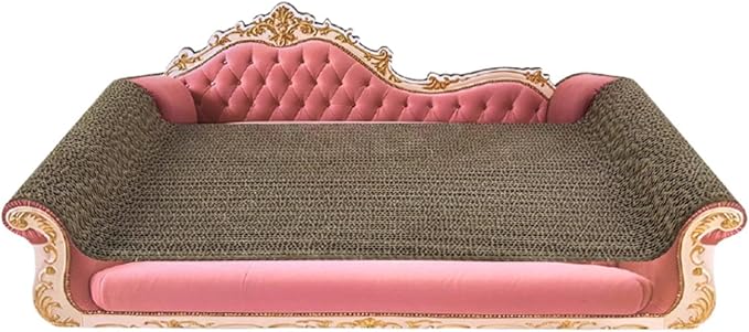Cat Scratcher Sofa Bed Cat Scratching Board Home Furniture Protector Pet Bed Scratching Mat for Cats, Pink