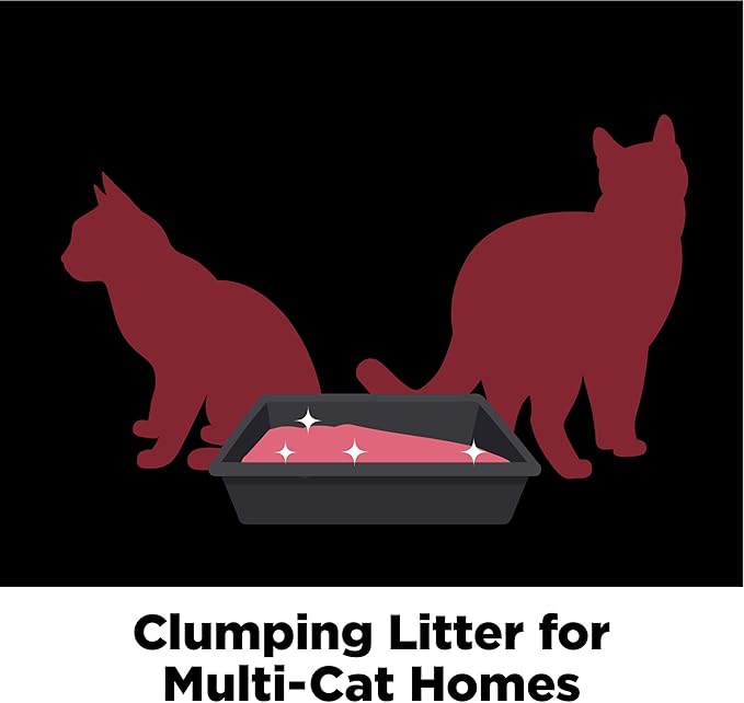 ARM & HAMMER Clump & Seal Platinum Cat Litter, Multi-Cat Clumping Litter Forms Rock-Hard Clumps, Powerful Odor Eliminators with Baking Soda, 14-Day Odor Control, 37 lbs