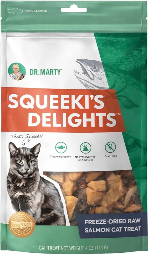 Raw Salmon Cat Treats by Dr. Marty, 4oz, 1-pack