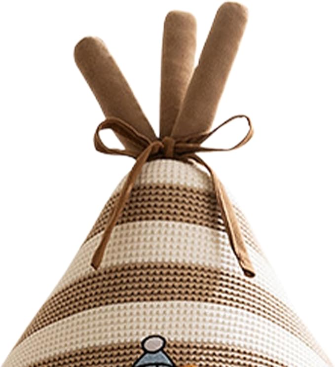Teepee Cat Bed - Cave House Tunnel, Comfortable Kitten Lounger, Plush Small Pet, Warm Play Tunnel, Multi-Purpose Pet Accessory, Soft Furniture Resting Spot | Cave Cat Bed for Indoor Outdoor Wi
