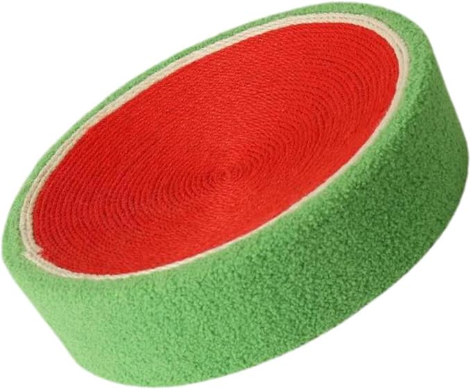 Round Sisal ing Board Cat Bed,Furniture Protection,Cat Nest Scratcher Bowl Fruit Scratch Board for Cat Kitty, Watermelon