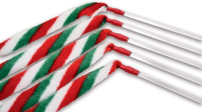 CAT DANCER Products Christmas Cat Charmer, Wand with Colorful Thread, Interactive Cat Toy for Exercise