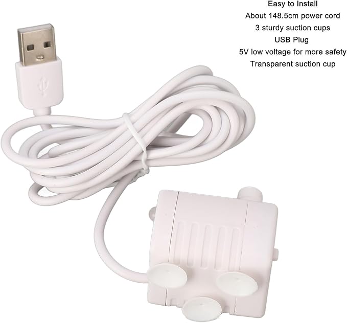 Pet Water Fountain Pump, Cat Water Fountain Pump Replacement, Quiet Prevent Dry Burning Water Dispenser Pump for Fish Tank