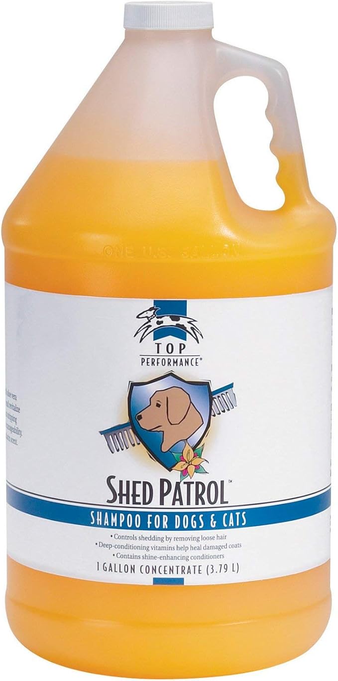 Top Performance Shed Patrol De-Shedding Dog and Cat Shampoo, 1-Gallon