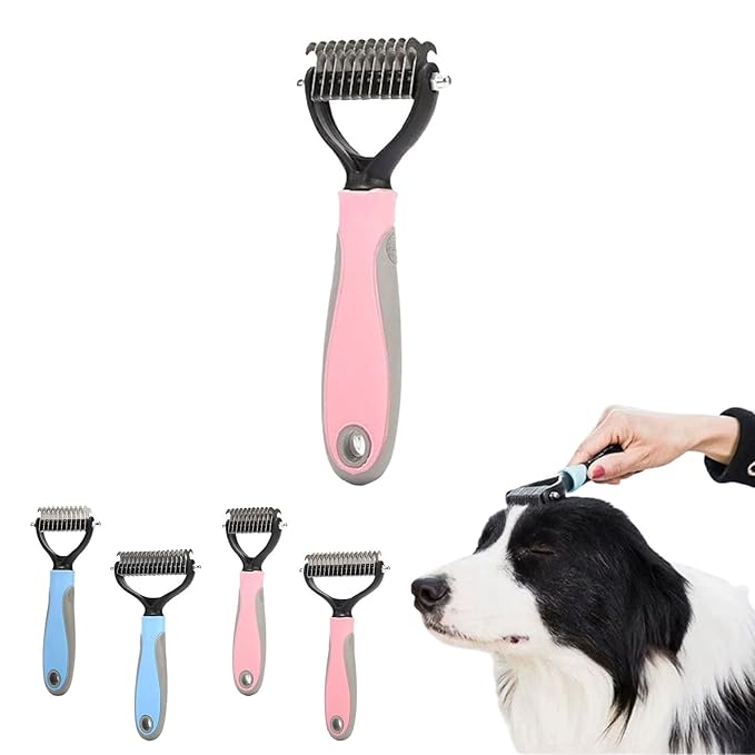 Vivanchor Pet Pro, Pet Pro Grooming Tool, Grooming Brush, Deshedding Combfor Cats, Deshedding Comb for Cats, Self-Cleaning Undercoat Depilatory Tool