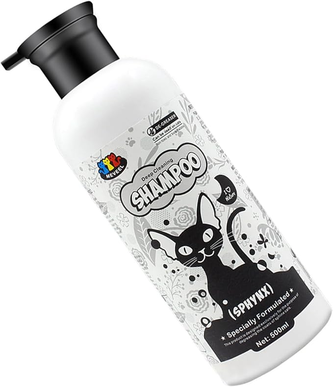 Kitten Shampoo Oil Control (500ml) for Sphinx Cats Oil Control Soothing Shampoo for Sphinx Hairless Cats Pet Supplies for Dogs