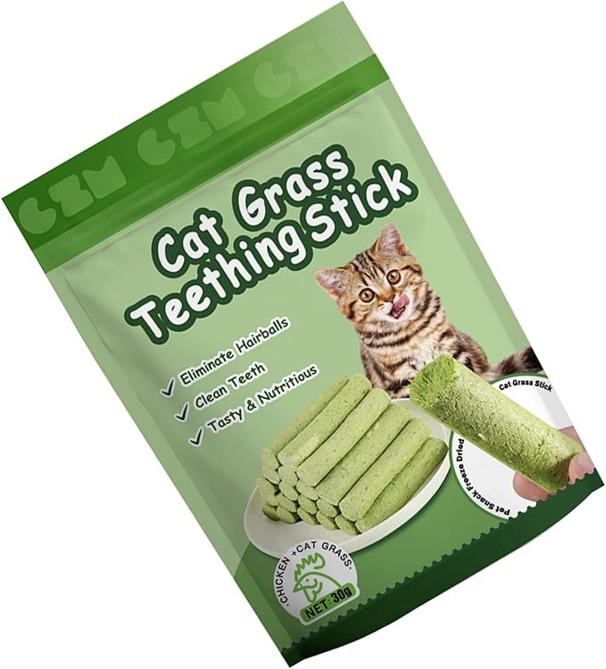 Catnips Grass Snacks for Cats Hairballs Removal Grass Teething Stick Freeze Dried Snacks CaringMolar Rod Treats