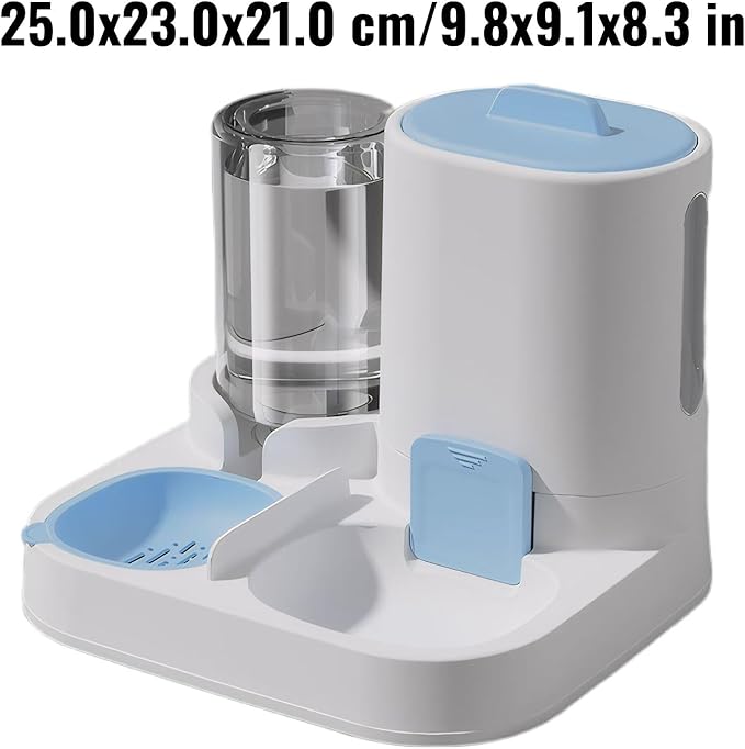 Automatic Pet Feeder and Water Dispenser for Cats and Dogs with Large Capacity Food Water Station