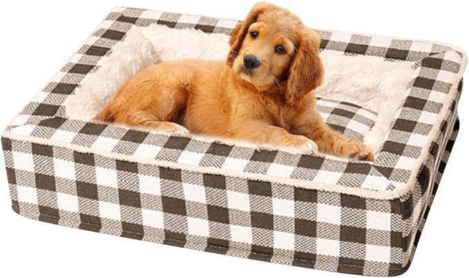 Small Dog Bed - Warm Pet Sleeping Nest Cuddler - Washable Sleeping Puppy Bed | for Living Room Crate Interior Bedroom Home