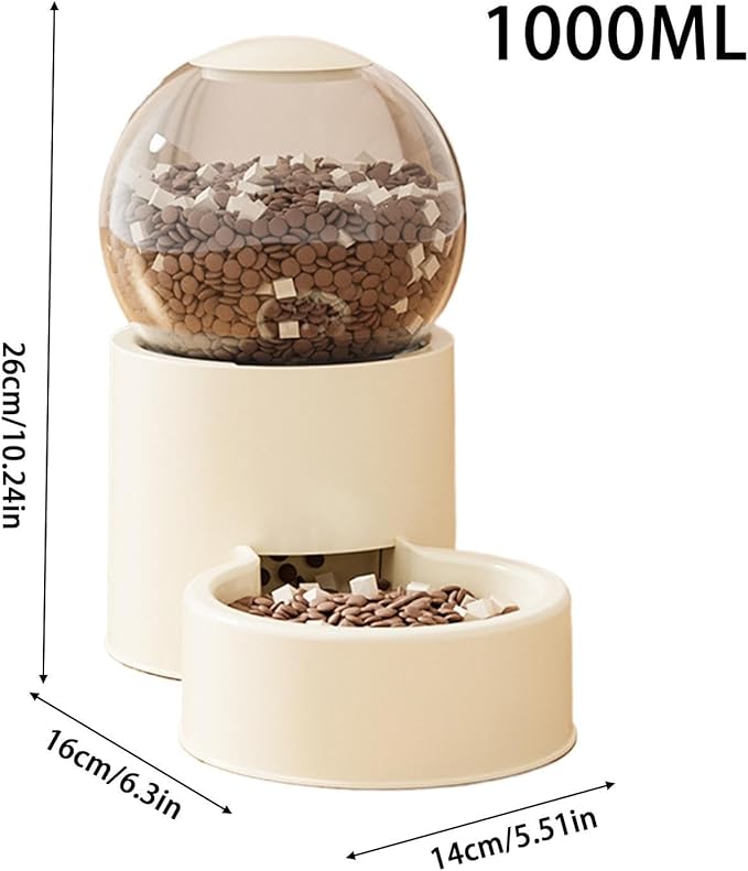 Pet Feeding Station, Automatic Water Food Dispenser, Fill Dog Bowl System Large Capacity Feeding Container for Puppy Cat Travel Weekend Trip Backyard Indoor Outdoor Use