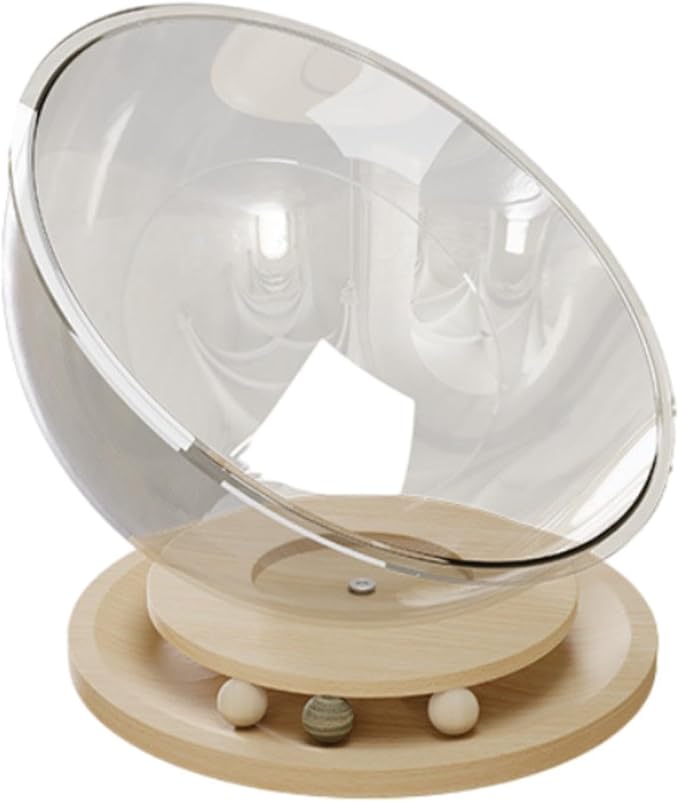 Cat Beds Space Capsule Cat Bed Sleeping Nest Cat Hammock Wooden Stand Indoor Suitable for Small Animals Home Decoration Gift Giving, Solid Wood L