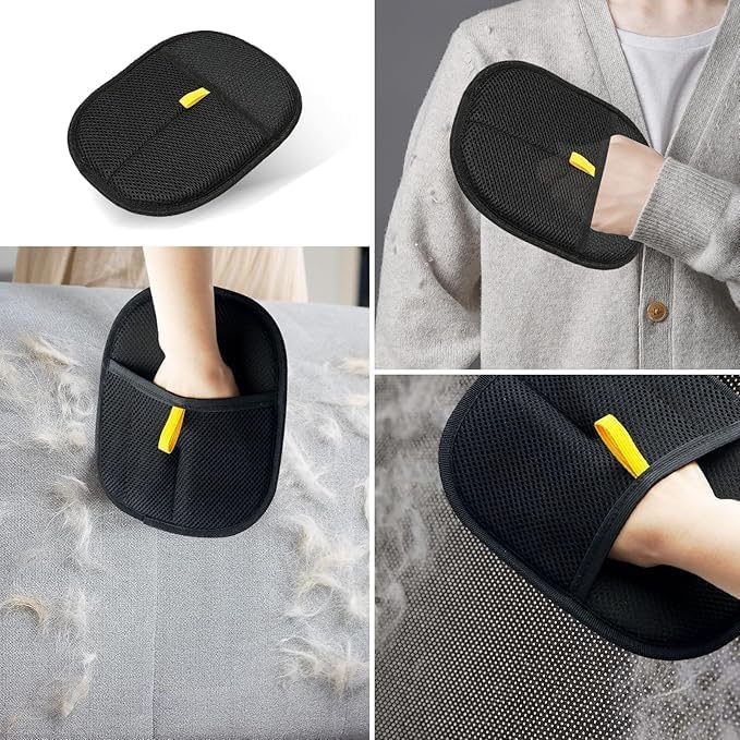 Pet Hair Removal Glove for Dogs & Cats, Reusable Electrostatic Pet Hair Glove, Pet Hair Remover Tool for Clothing, Couch, Bed, Carpet, Car Seat