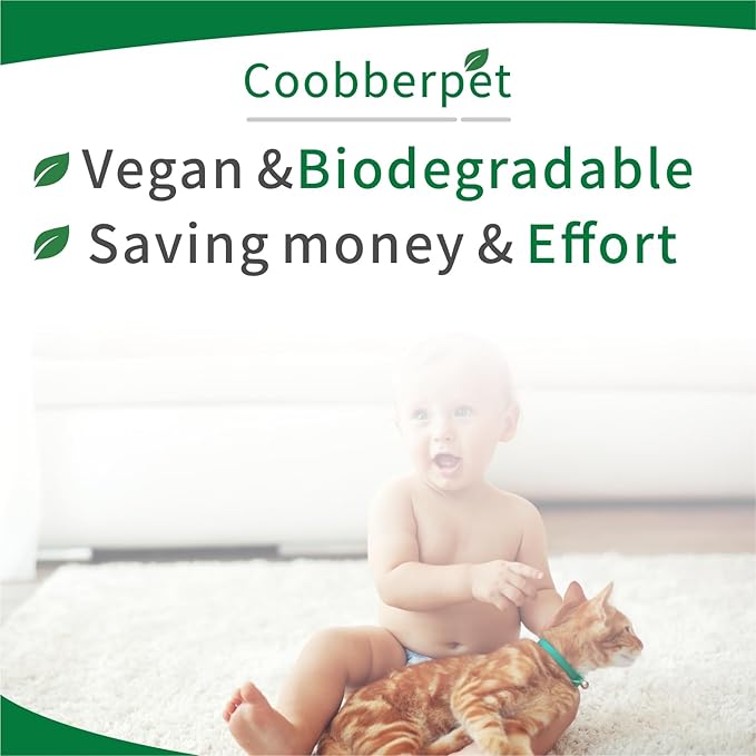 Bamboo Fiber Cat Litter, 100% Natural & Eco-Friendly, Superior Odor Control, Dust-Free Formula, Biodegradable & Sustainable (1 Bag)