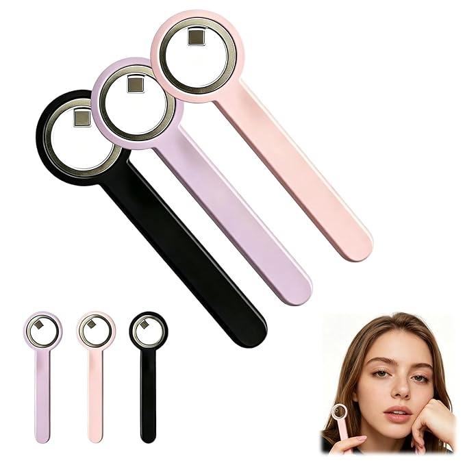 3 Pcs New Ring-Shaped Cat Eye Magnet for Nails, Portable Hollow Circular Cat Eye, 2-in-1 Circle and Y Shape Nail Magnet Tool, Strong Nail Tool, Home DIY, Beginners and Nails Artists