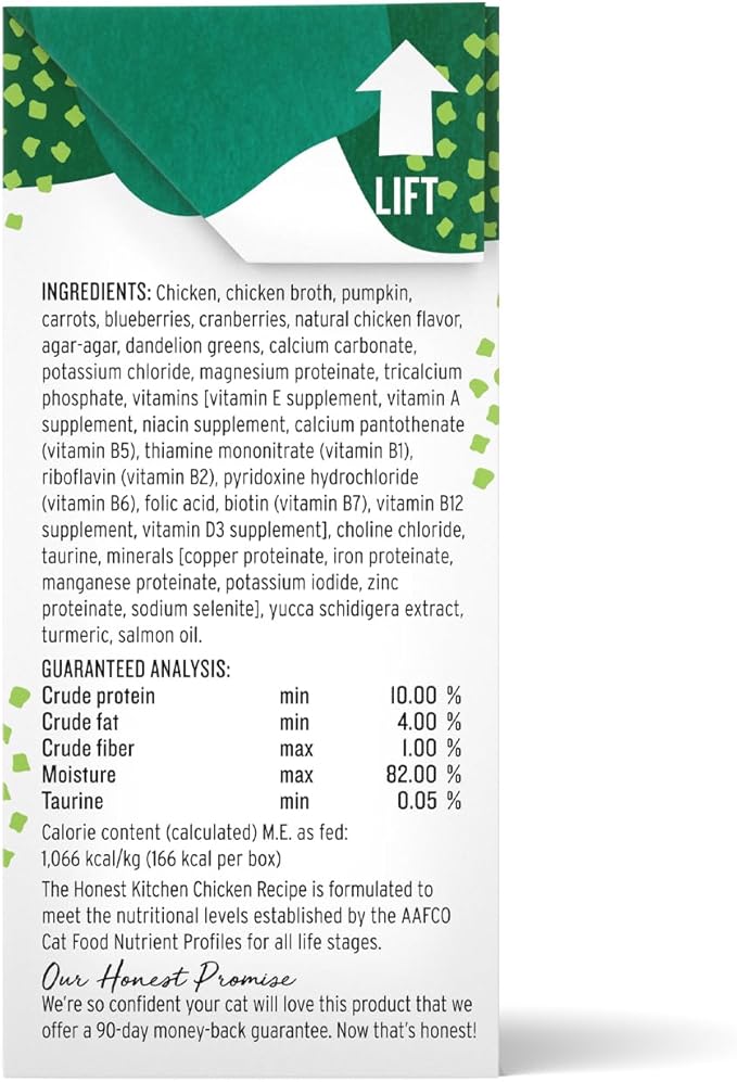 The Honest Kitchen Human Grade Minced - Chicken in Bone Broth Gravy Wet Cat Food, 5.5 oz (Pack of 12)