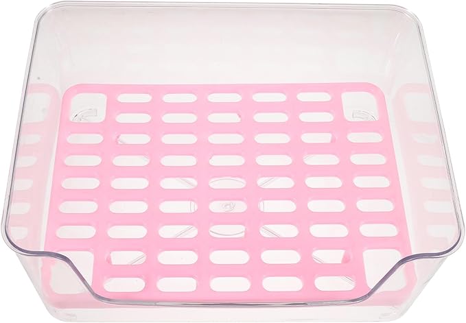 Alipis Acrylic Raised Cat Litter Box Medium with Anti-Splash Design, Puppy and Kitten Toilet Potty for Indoor Pet Housebreaking