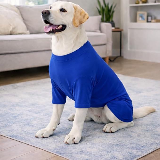 Lovelonglong Dog Full Bodysuit – Stretchy Yoga Fabric 4-Leg Dog Pajamas, Breathable & Lightweight Dog Onesie for Indoor & Outdoor, Shedding Control & Travel Wear