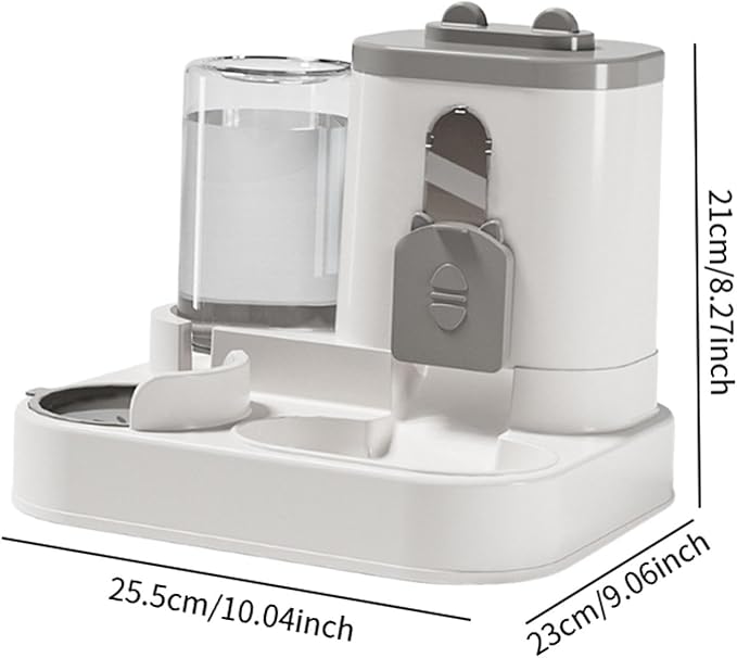 Automatic Dog Cat Feeder and Water Dispenser Water Drinker Gift Food Feeder for Indoor Cats Dogs Small Animals Rabbits